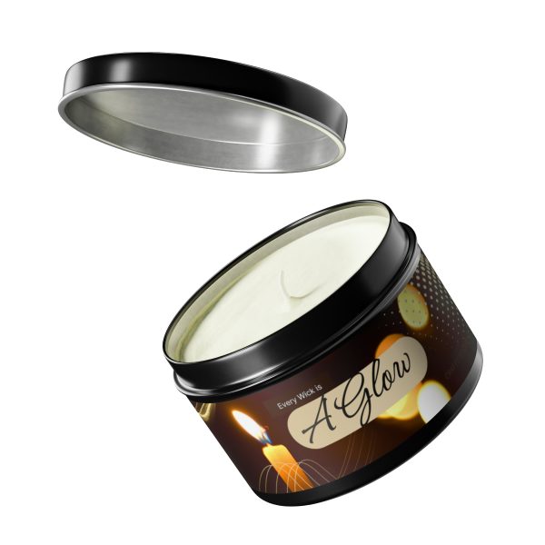 Tin Candles (Candlelights!) Evergreen scent, 8oz, natural coconut soy wax, hand-poured candle - Image 13