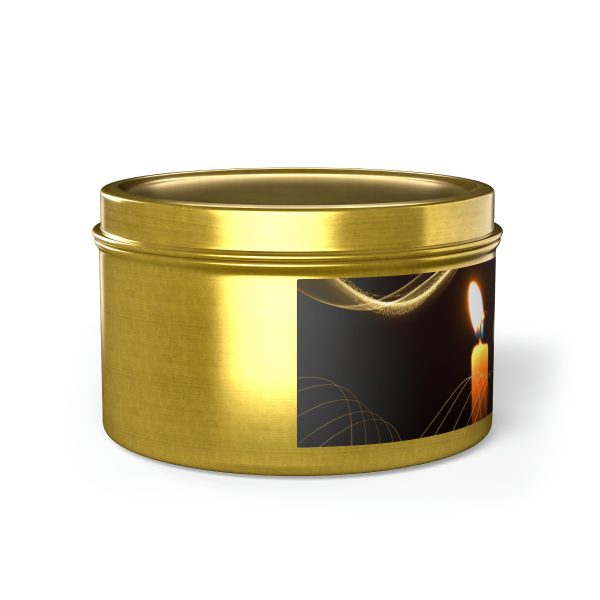 Tin Candles (Candlelights!) Evergreen scent, 8oz, natural coconut soy wax, hand-poured candle - Image 34