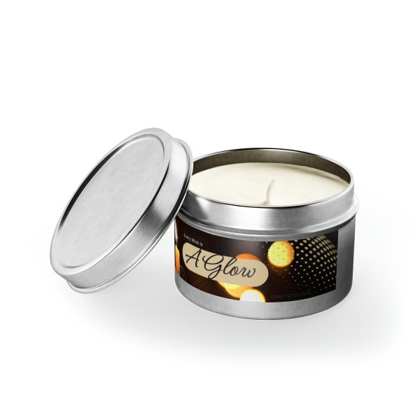 Tin Candles (Candlelights!) Evergreen scent, 4oz, natural coconut soy wax, hand-poured candle - Image 92