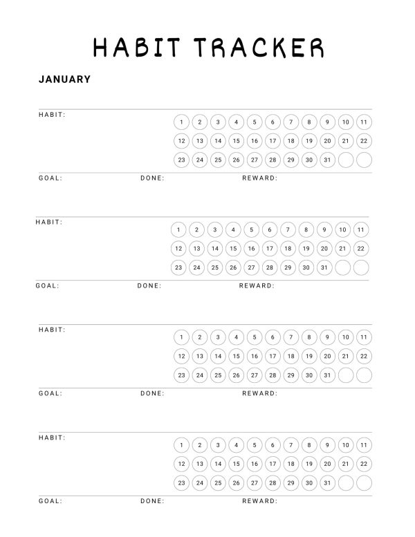 2024 Planner: January 2024 Through December 2024, Monthly Planner, Agenda, Budget, habit Tracker and Review. - Image 3